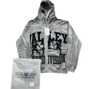 Vale Lives Sports Division Zip Up Grey Medium